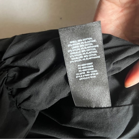 Babaton Belleza ruched body-con cotton poplin dress Sz 0 - Picture 9 of 12